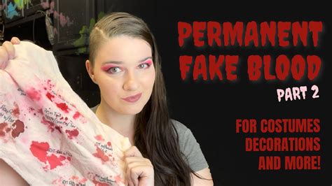 make fake blood for clothes|realistic blood.